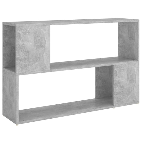 Betongraues Bücherregal, 100 cm breit