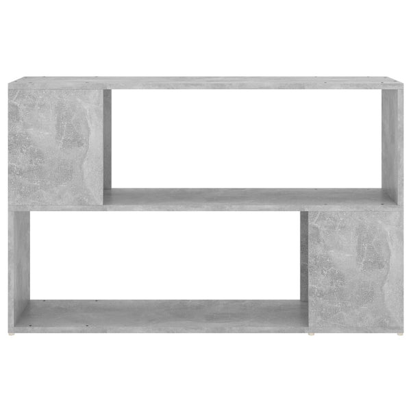 Betongraues Bücherregal, 100 cm breit