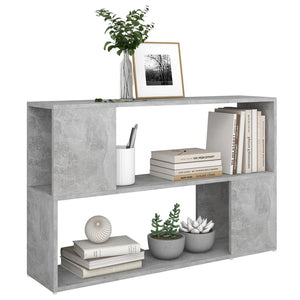 Betongraues Bücherregal, 100 cm breit