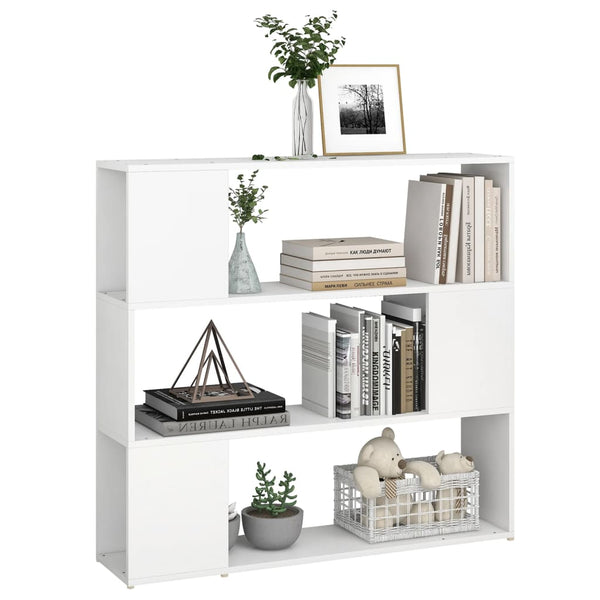 Weißes Bücherregal Raumteiler 100x94 cm