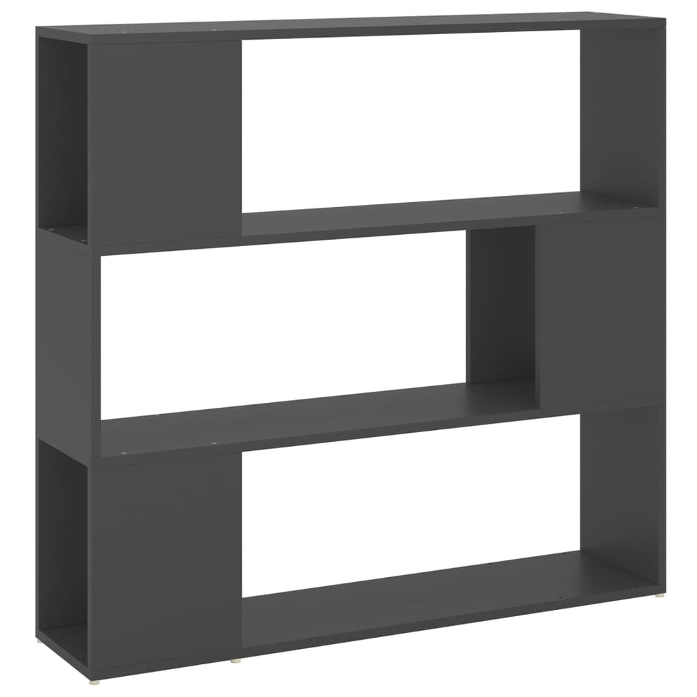 Graues Bücherregal Raumteiler 100x24x94 cm