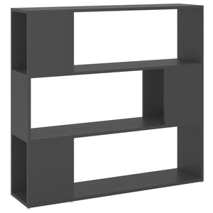 Graues Bücherregal Raumteiler 100x24x94 cm