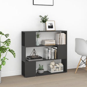 Graues Bücherregal Raumteiler 100x24x94 cm