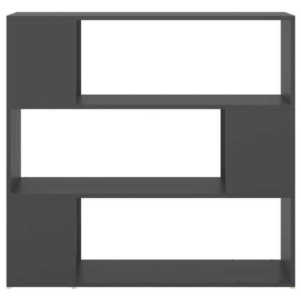 Graues Bücherregal Raumteiler 100x24x94 cm