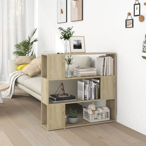 Sonoma Eiche Bücherregal Raumteiler 100x94 cm