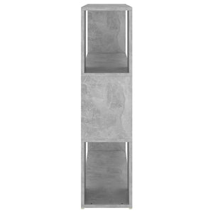 Betongraues Bücherregal Raumteiler 100x24x94 cm