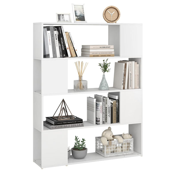 Weißes Bücherregal / Raumteiler 100x24x124 cm