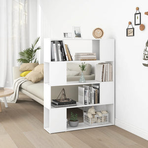Weißes Bücherregal / Raumteiler 100x24x124 cm