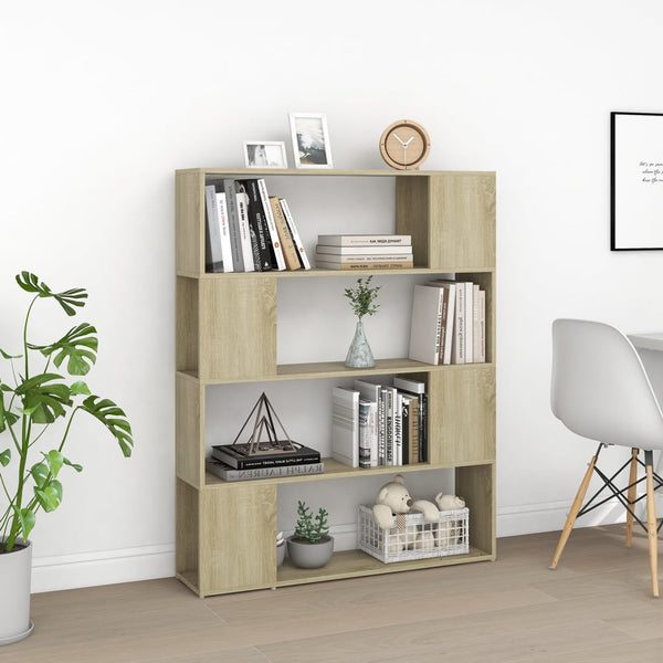 Sonoma Eiche Bücherregal Raumteiler 100x124 cm