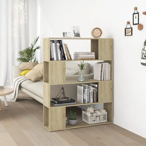 Sonoma Eiche Bücherregal Raumteiler 100x124 cm