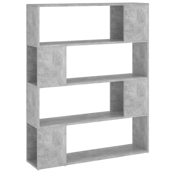 Betongraues Bücherregal / Raumteiler 100x124 cm
