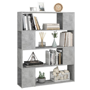 Betongraues Bücherregal / Raumteiler 100x124 cm