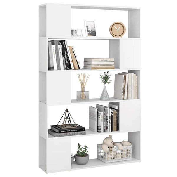 Weißes Bücherregal Raumteiler 100x155 cm