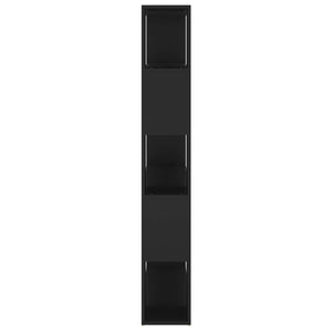 Schwarzes Bücherregal Raumteiler 100x24x155 cm