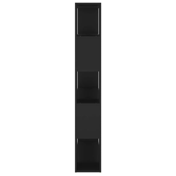 Schwarzes Bücherregal Raumteiler 100x24x155 cm