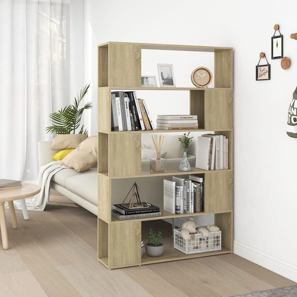 Sonoma Eiche Bücherregal Raumteiler 100x155 cm
