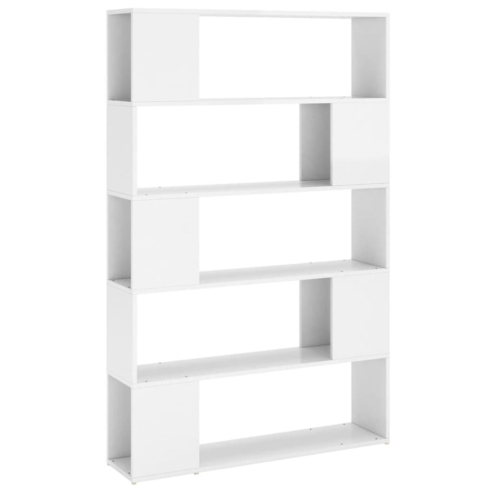 Hochglanz Bücherregal Raumteiler Weiß