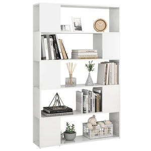 Hochglanz Bücherregal Raumteiler Weiß