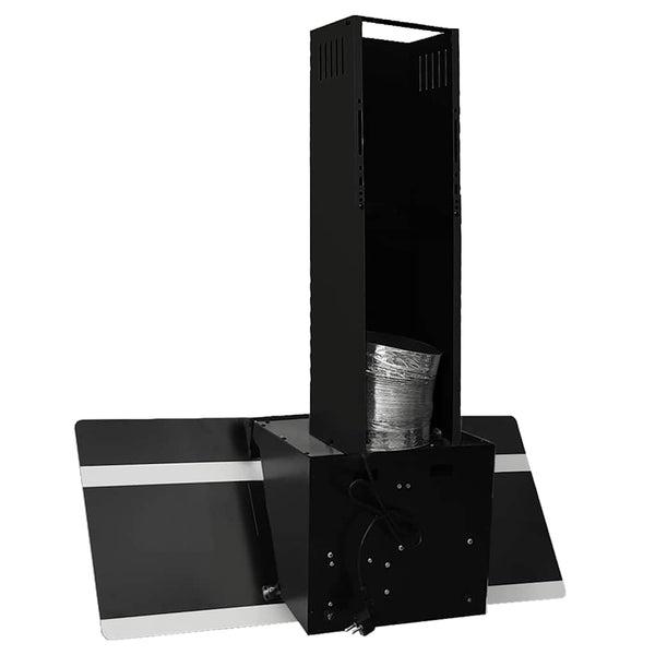 Dunstabzugshaube 90cm Stahl/Glas Schwarz