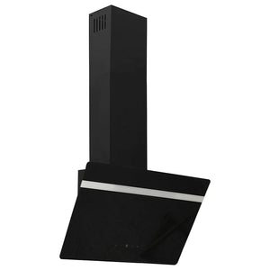 Dunstabzugshaube 60 cm Stahl/Glas Schwarz
