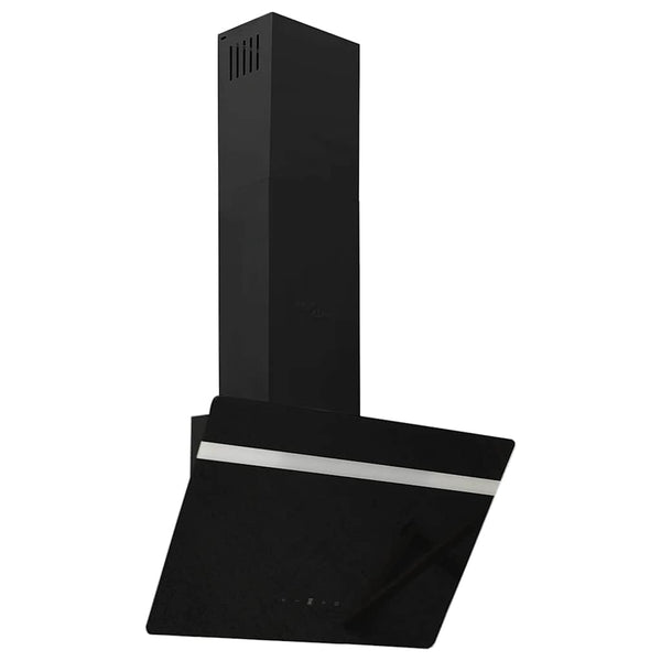 Dunstabzugshaube 60 cm Stahl/Glas Schwarz