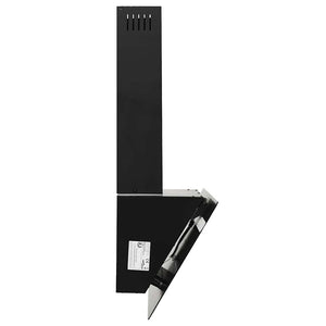 Dunstabzugshaube 60 cm Stahl/Glas Schwarz