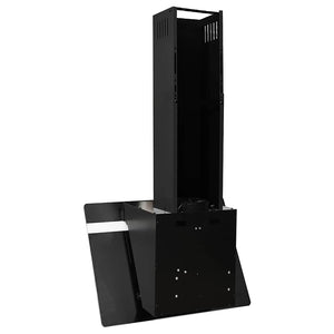 Dunstabzugshaube 60 cm Stahl/Glas Schwarz