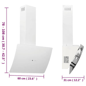 Dunstabzugshaube 60 cm Weiß