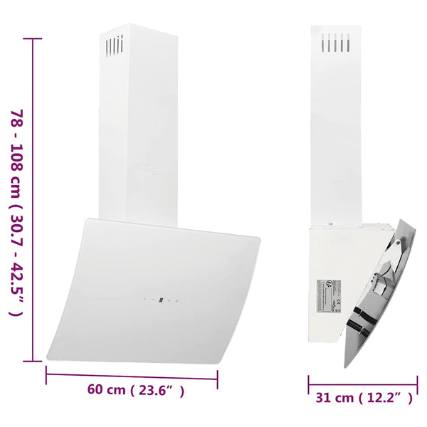 Dunstabzugshaube 60 cm Weiß