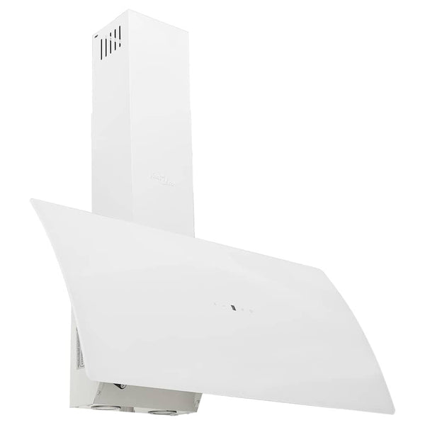 Dunstabzugshaube 90cm Stahl/Glas Weiß