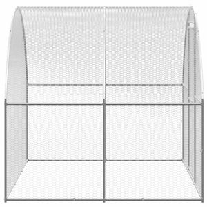 Outdoor-Hühnerstall 3x2x2 m Verzinkter Stahl