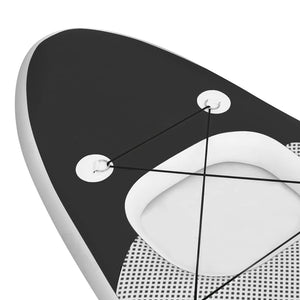 Aufblasbares SUP Board Set 300cm Schwarz