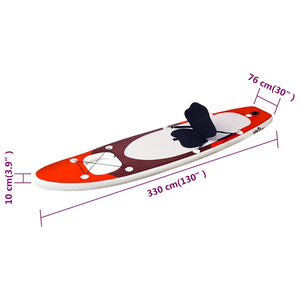 Aufblasbares SUP Board Set Rot 330cm