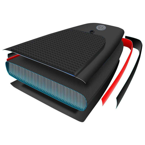 Schwarzes aufblasbares SUP Board Set 330 cm