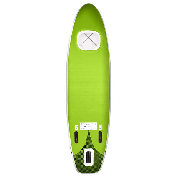 Inflatable SUP Board Set 360x81x10 cm Green