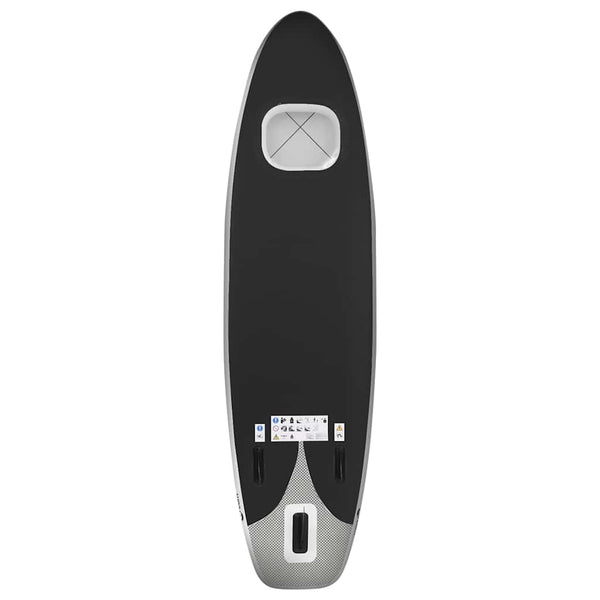 Aufblasbares SUP Board Set 360cm Schwarz