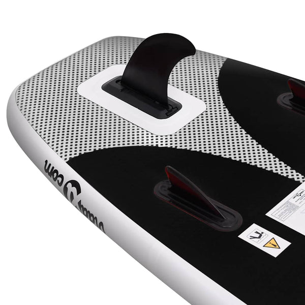 Aufblasbares SUP Board Set 360cm Schwarz