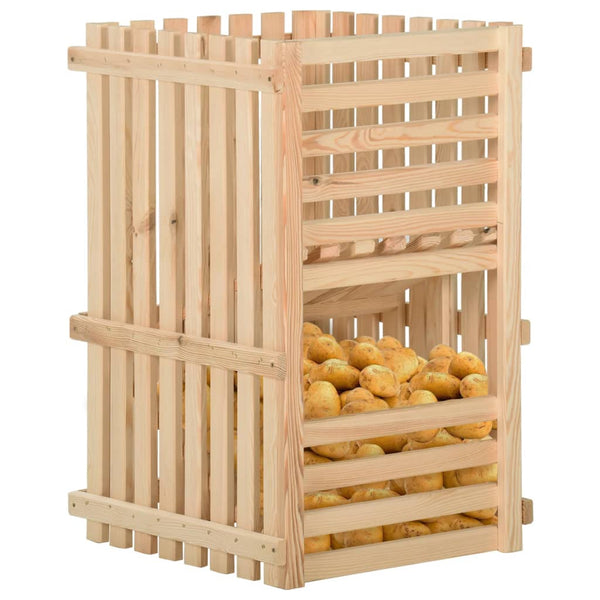Kartoffelkiste Kiefer Massivholz 50x50x80cm