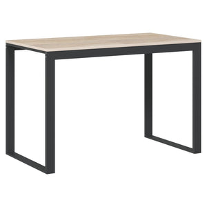 vidaXL Bureau Noir et Chêne 110x60x73cm Bois d'ingénierie