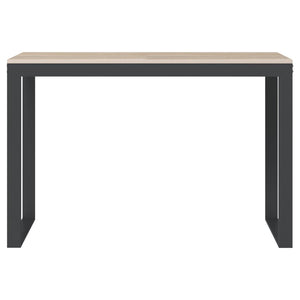 vidaXL Bureau Noir et Chêne 110x60x73cm Bois d'ingénierie