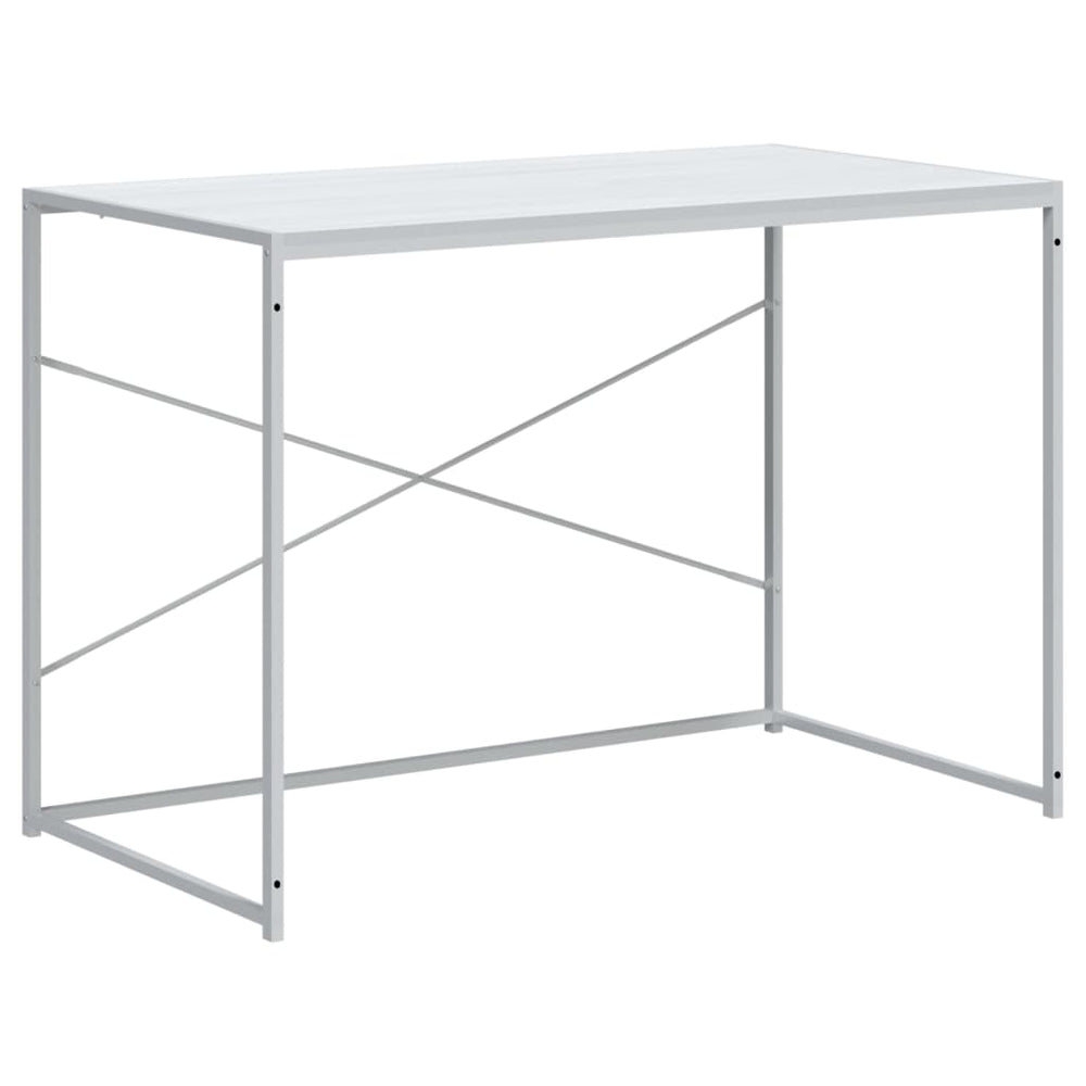 Computertisch Weiß 110x60x70 cm Holzwerkstoff