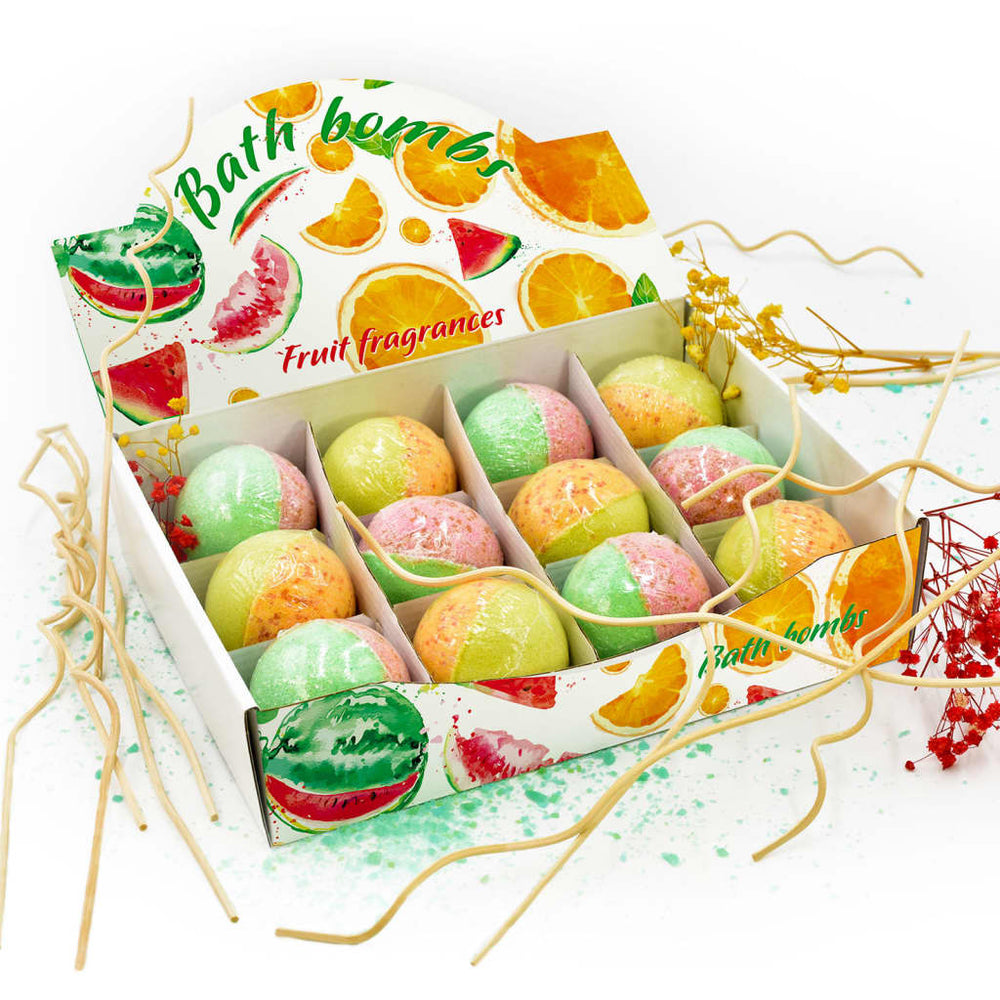 vidaXL Bombes de Bain 24 pcs Huiles Essentielles Naturelles
