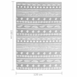 Outdoor-Teppich ARAKIL Grau 120x180 cm PP