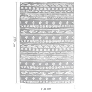 Outdoor-Teppich ARAKIL Grau 190x290 cm PP