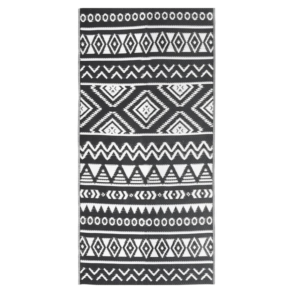 Outdoor-Teppich ARAKIL Schwarz 80x150 cm PP