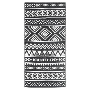 Outdoor-Teppich ARAKIL Schwarz 80x150 cm PP