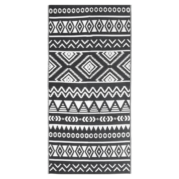 Outdoor-Teppich ARAKIL Schwarz 80x150 cm PP