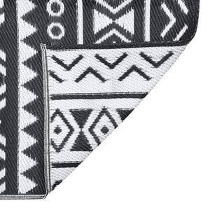 Outdoor-Teppich ARAKIL Schwarz 80x150 cm PP