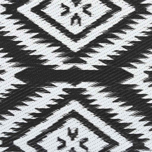 Outdoor-Teppich ARAKIL Schwarz 120x180 cm PP