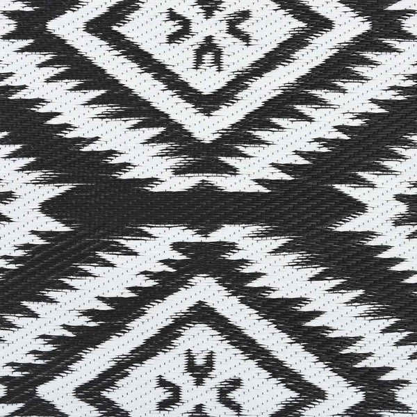 Outdoor-Teppich ARAKIL Schwarz 120x180 cm PP